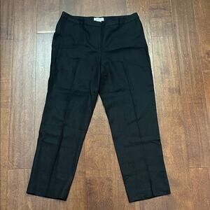 Calvin Klein Women’s Black 100% Linen Pants, Size 10